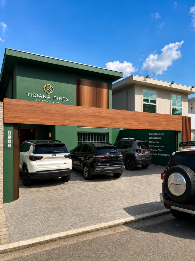 Fachada da Clínica Ticiana Pires Estética e SPA